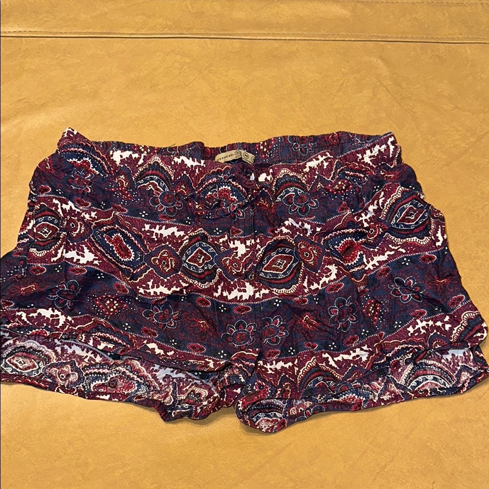 Atmosphere Red and Blue Shorts with Stylish Design